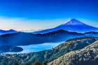 Colorful Mount Fuji, Hakone, Kanagawa, Japan. Last eruption 1170 AD. Art Print